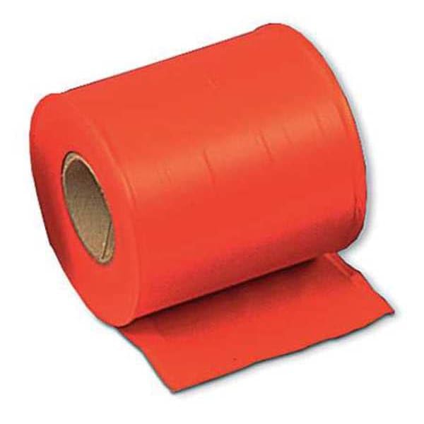 Red Taffeta Flagging Tape - 300 ft x 4 In - Durable Survey & Construction Marking Tape for Outdoor Use
