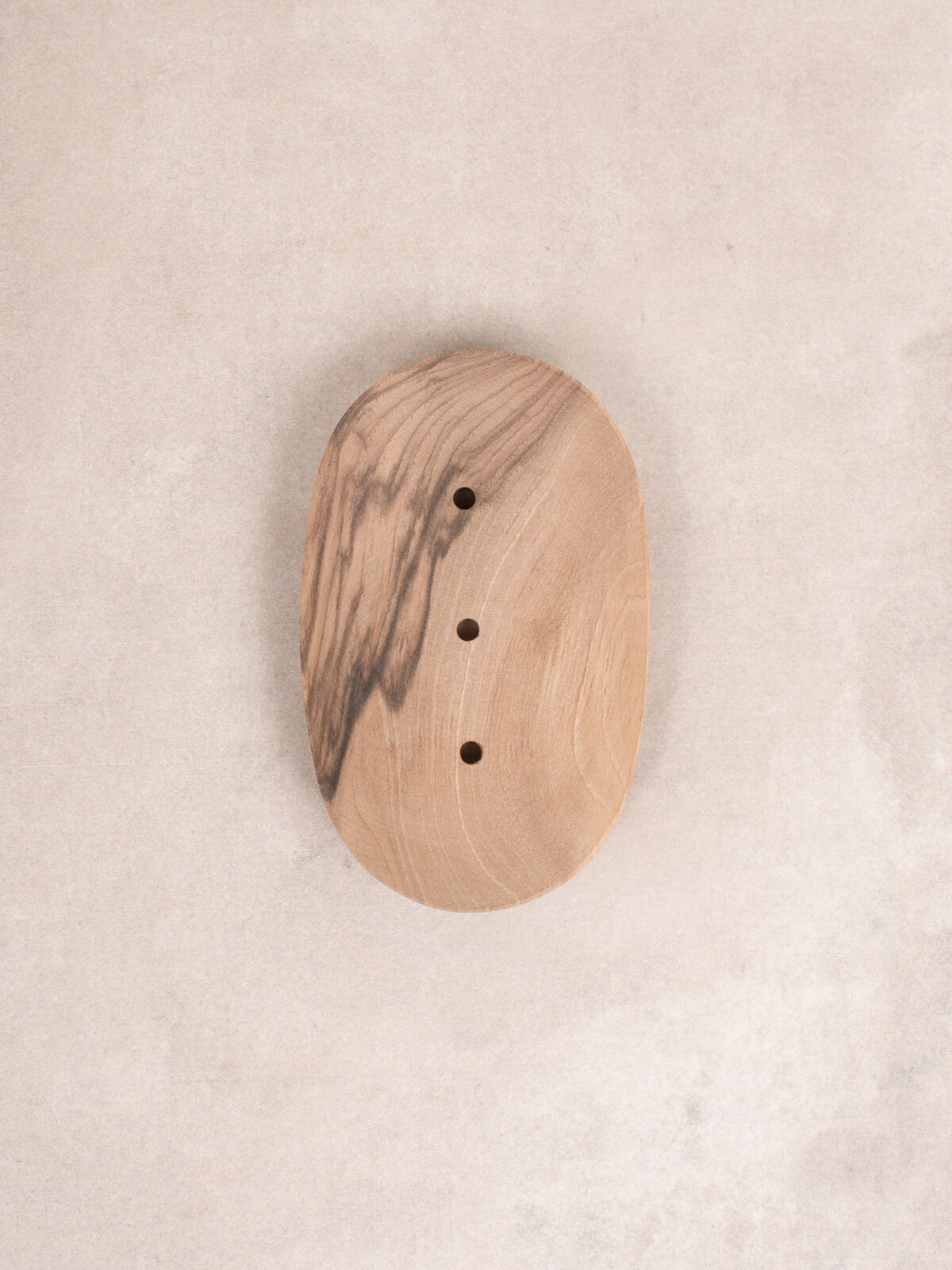 Natural Walnut Wood Soap Dish with 3 Holes - Handmade Bathroom Organizer for Bar Soap - Perfect for Showers, Sinks, and Spa Decor
