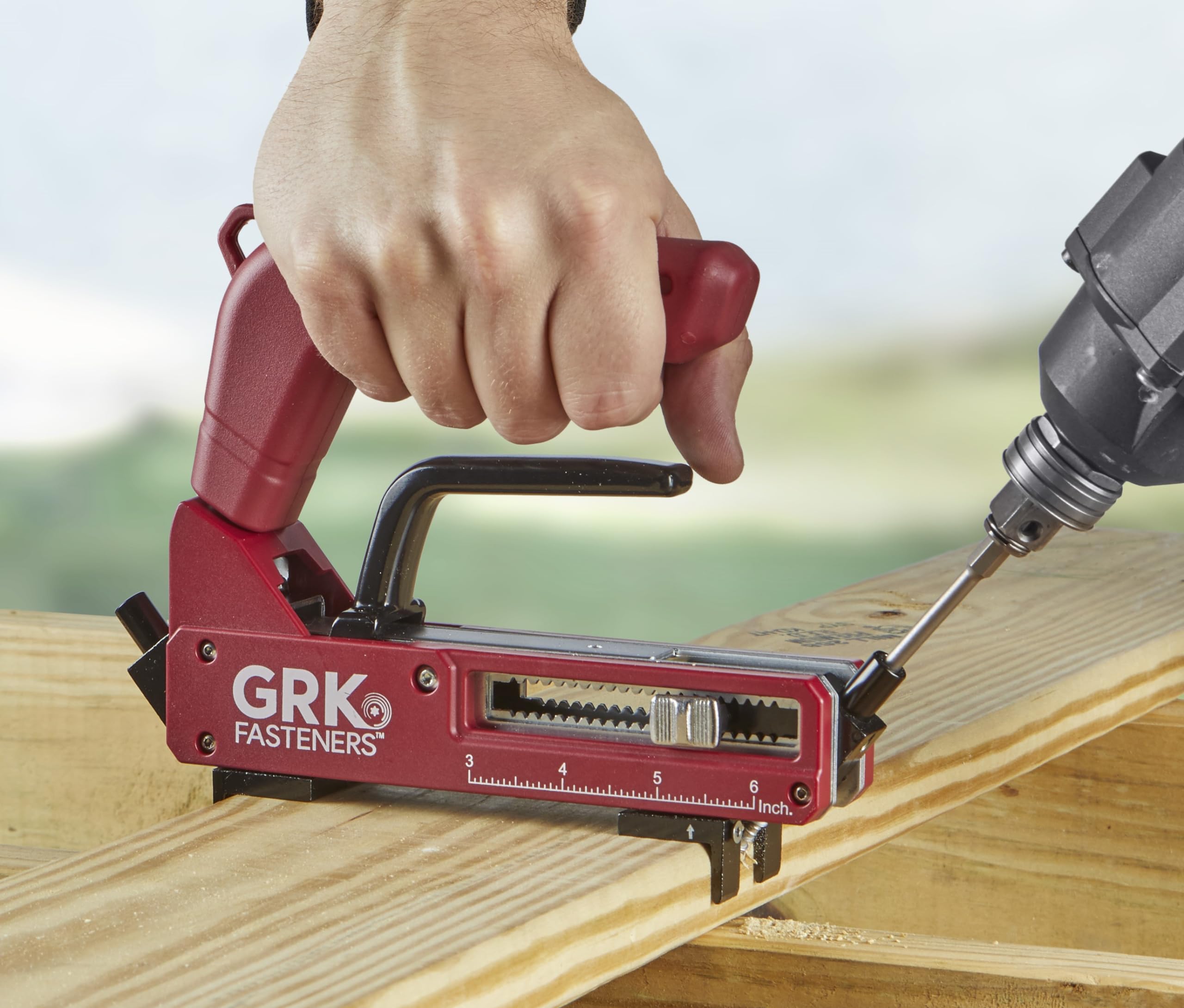 GRK 43126 AnglePro Hidden Deck Fastening Tool - Heavy Duty Stainless Steel Deck Screws for Wooden Decks, Fences & Outdoor Structures - Perfect for DIY & Professional Deck Building Projects