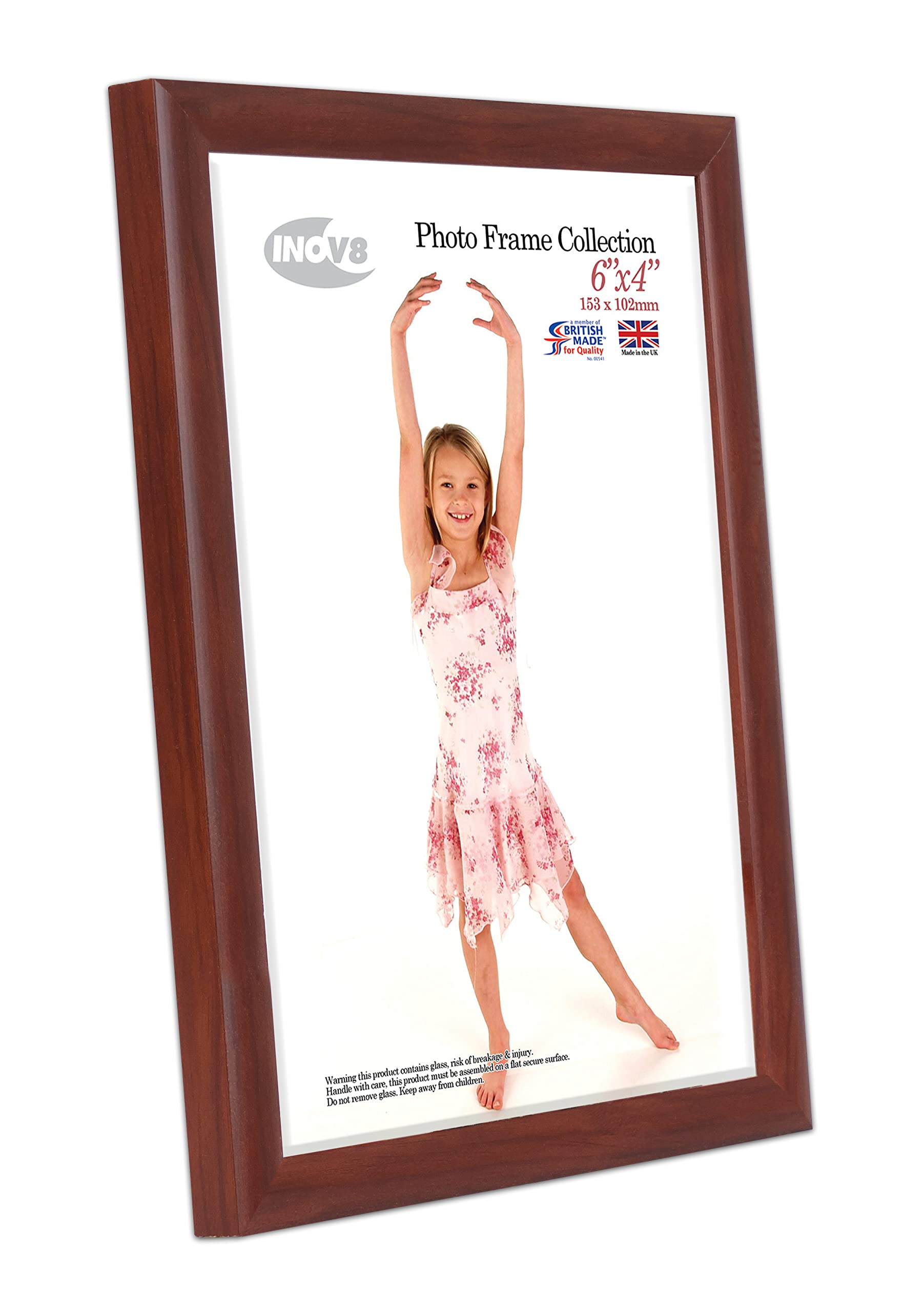 Innov8 Framing PFVS-VDOK-64 Premium Wood Picture Frames - Dark Oak Finish - 6 x 4 Inches - Perfect for Home Decor, Photo Displays & Gift Giving