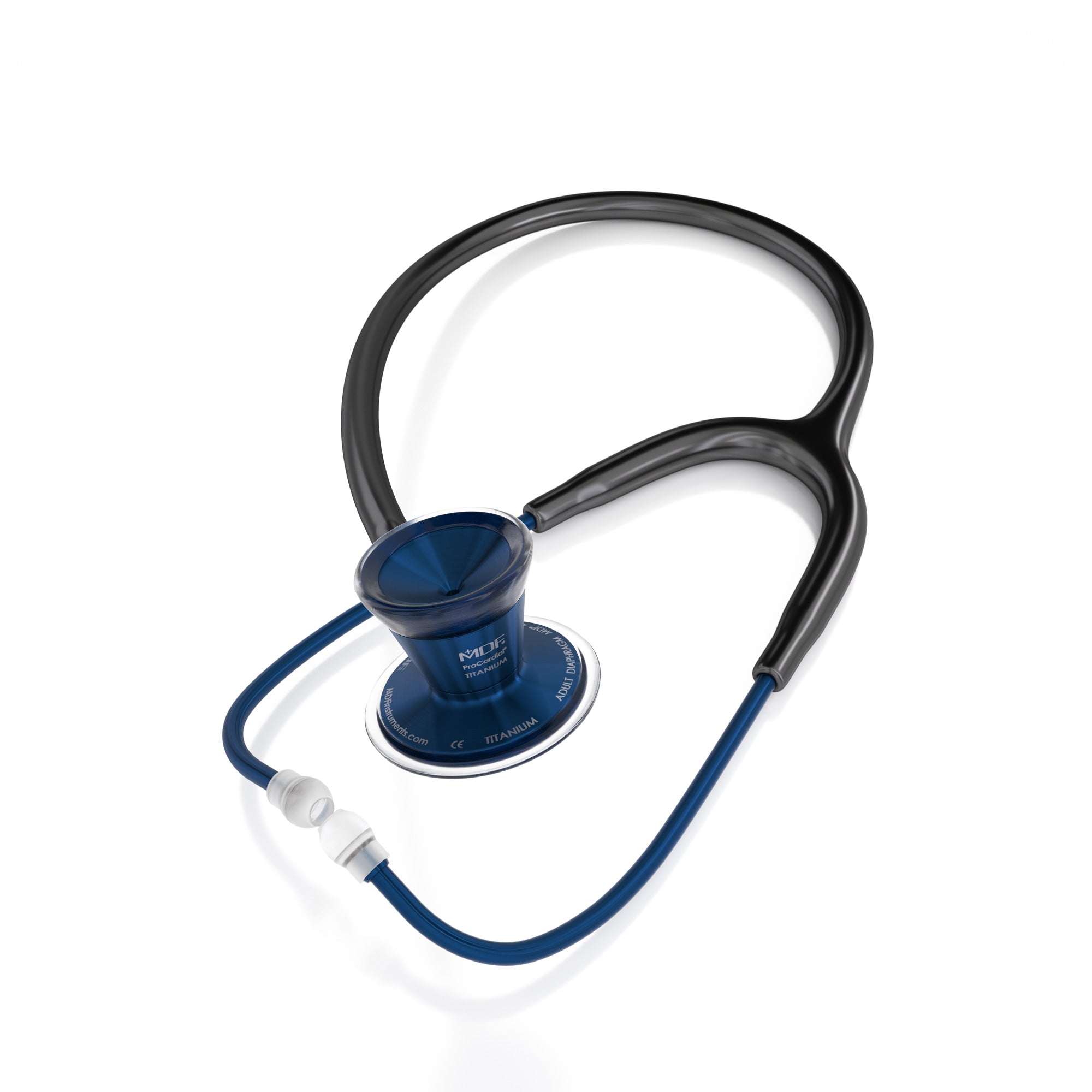 ProCardial® Titanium Cardiology Stethoscope - Black/Capridium Finish - Premium Heart & Lung Auscultation for Medical Professionals, Doctors & Nurses - Ideal for Hospital, Clinic & Emergency Use