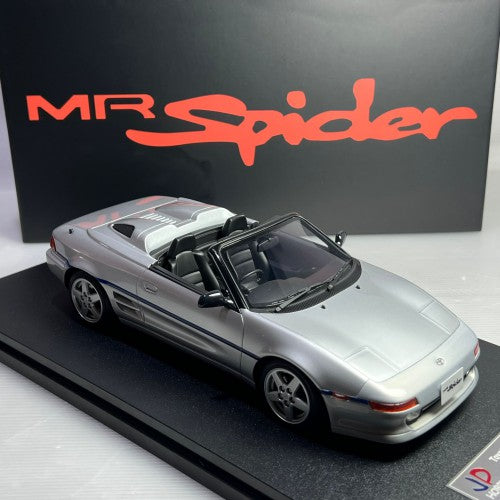 Peako Models 1:18 Scale Diecast Toyota MR2 Spyder SW20 1996 Silver - Collectible Car Model for Display, Gifts & Automotive Enthusiasts