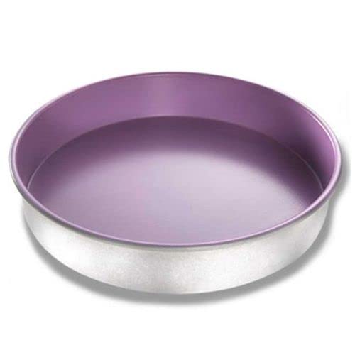 Chicago Metallic 68050 Professional 8-Inch Round Aluminum Cake Pan for Baking - Perfect for Birthday Cakes, Wedding Cakes & Layer Cakes