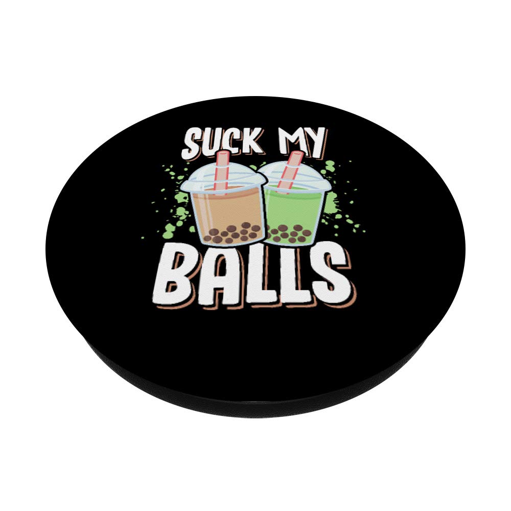 Funny Bubble Tea Tapioca Balls Pun PopSockets PopGrip - Swappable Phone Grip for iPhone, Samsung & Tablets | Cute Accessory for Bubble Tea Lovers & Pop Culture Fans