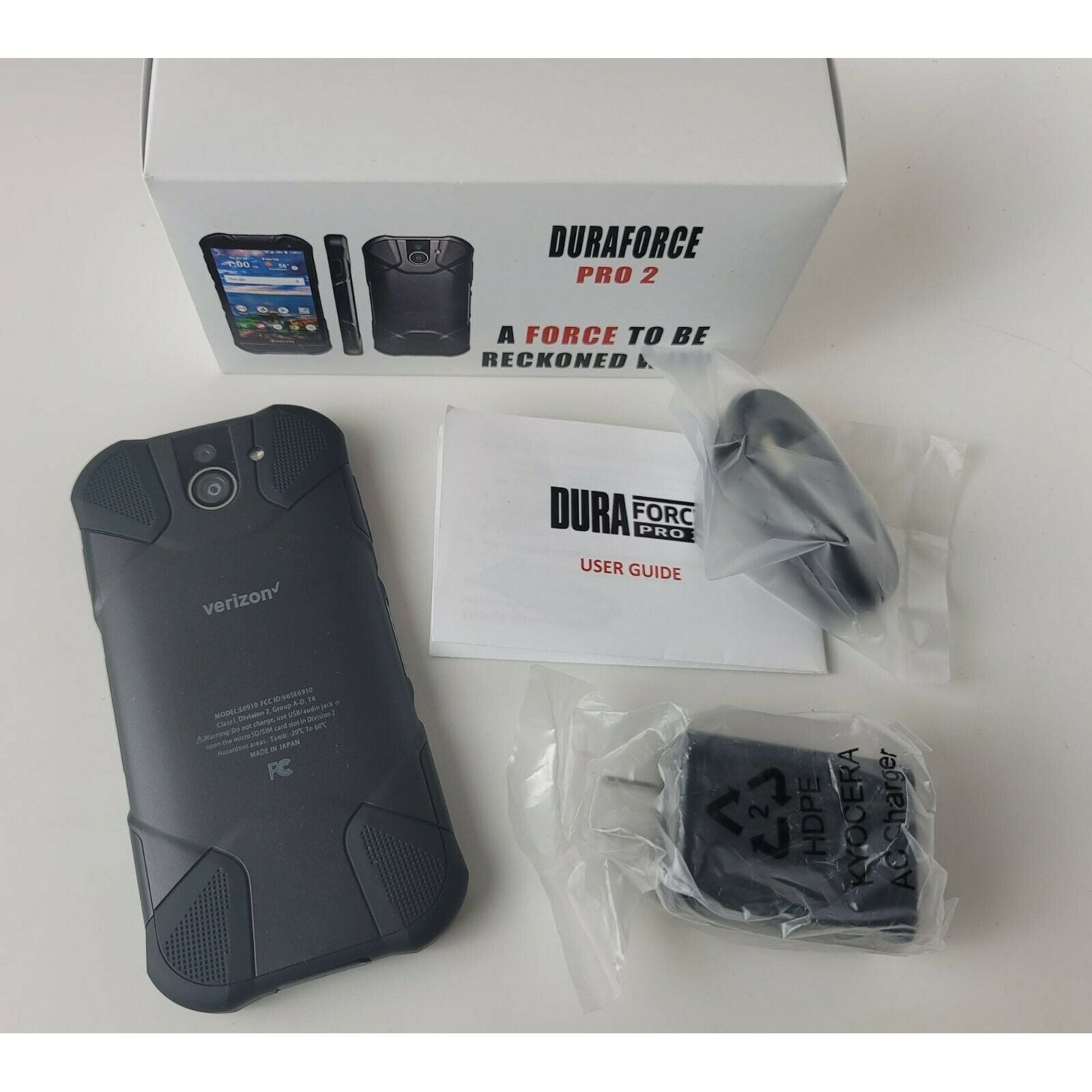 Kyocera DuraForce PRO 2 Rugged Smartphone - 64GB, Black, AT&T GSM Unlocked - Waterproof & Shockproof for Outdoor, Construction & Extreme Work Environments
