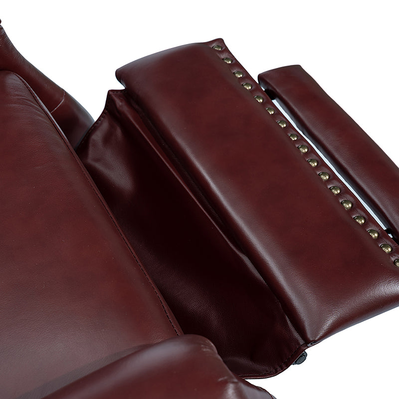 Premium Genuine Leather Oversized Recliner Chair for Living Room - Comfortable Lounge Chair for Home Theater, Reading Nook & Relaxation