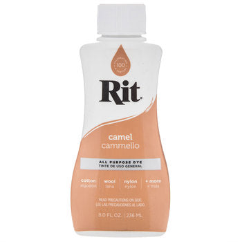 RIT All-Purpose Liquid Fabric Dye - 8 Fl. Oz (237ml) for Clothes, Shoes & Home Decor - Perfect for DIY Projects, Tie-Dye & Fabric Restoration