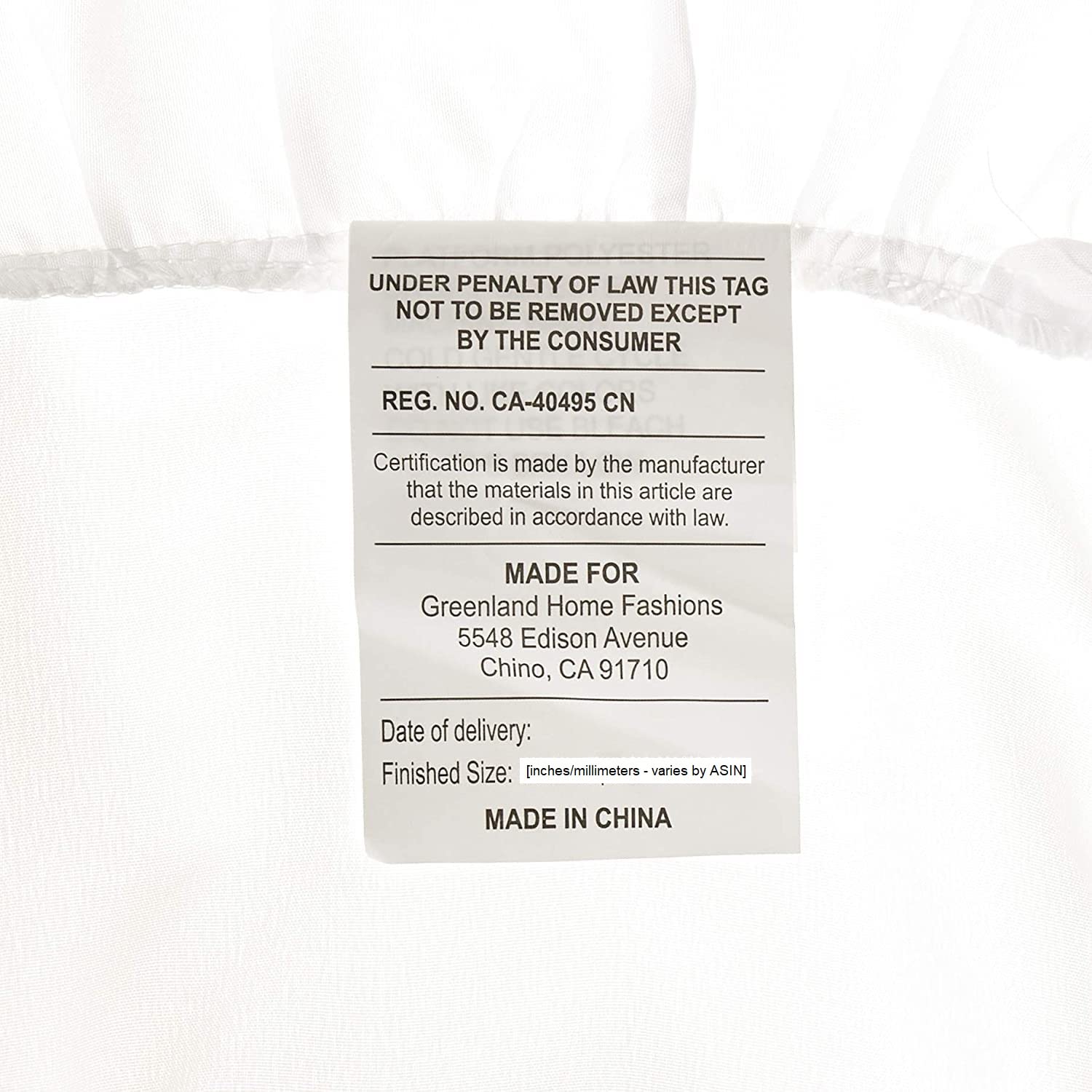 Greenland Home Sasha Bed Skirt - King Size White Fitted Dust Ruffle for Bedroom Decor & Hotel Style Luxury Bedding