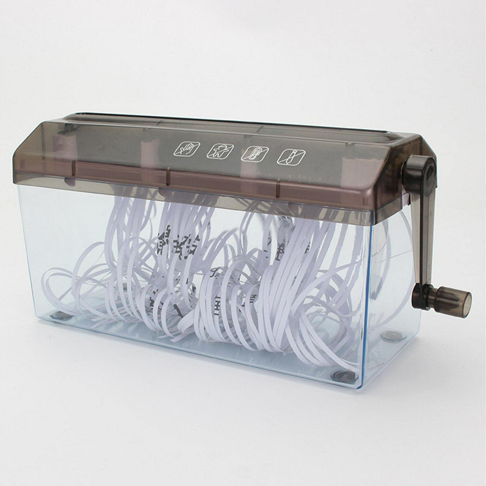 iayokocc Mini Hand Shredder - Portable Manual Paper Shredder for Home & Office - Desktop Stationery Organizer - Secure Shredding for Documents, Notes, Bills, Photos | Perfect for Travel, Small Spaces & Confidential Paper Disposal