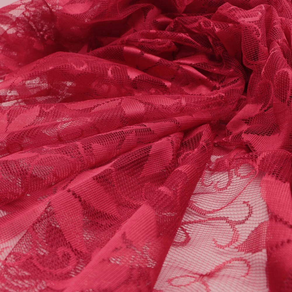 Elegant Red Lace Tablecloth 60
