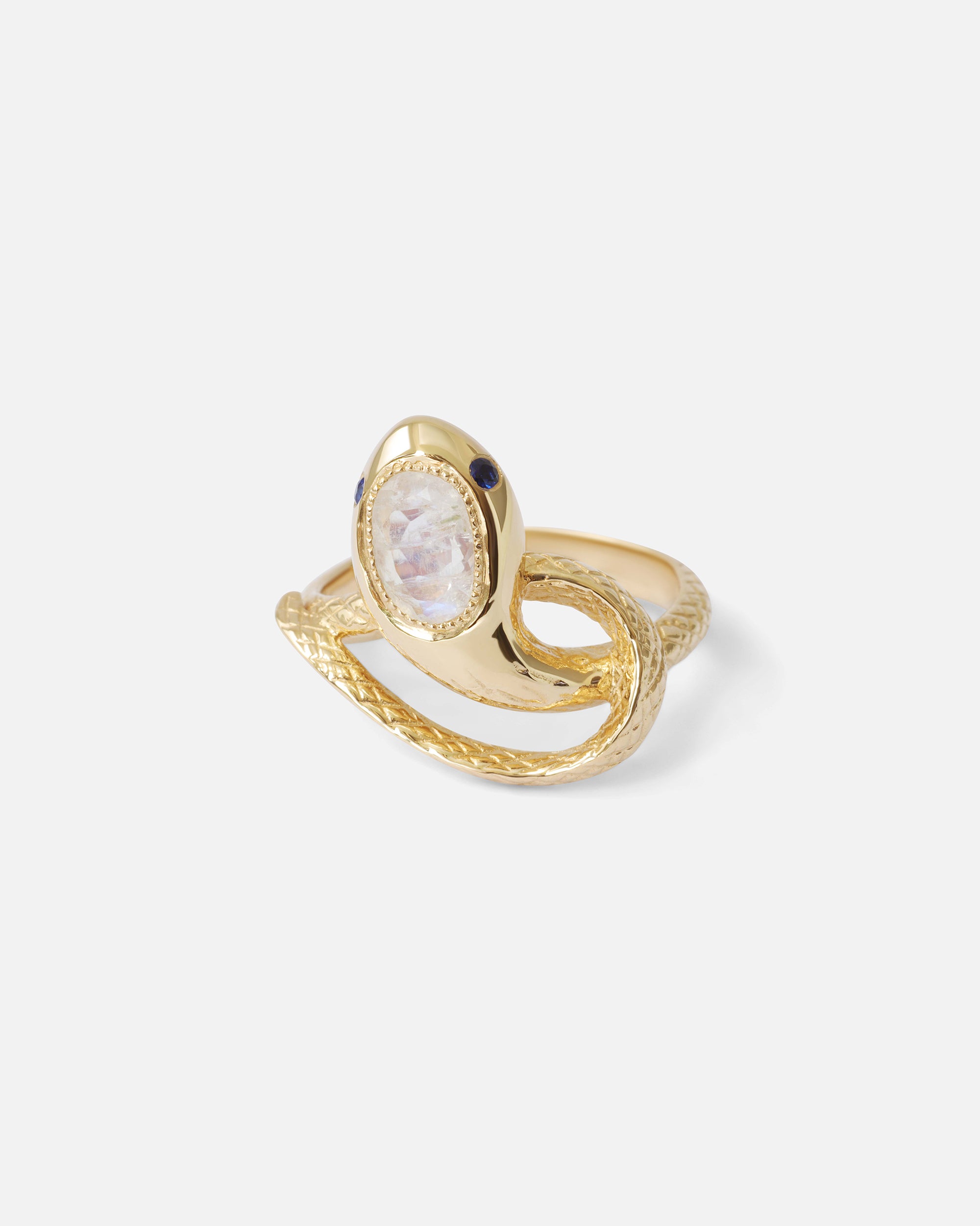 Ophidia Moonstone Ring for Women - Elegant Silver Jewelry for Everyday Wear, Gift Giving & Special Occasions