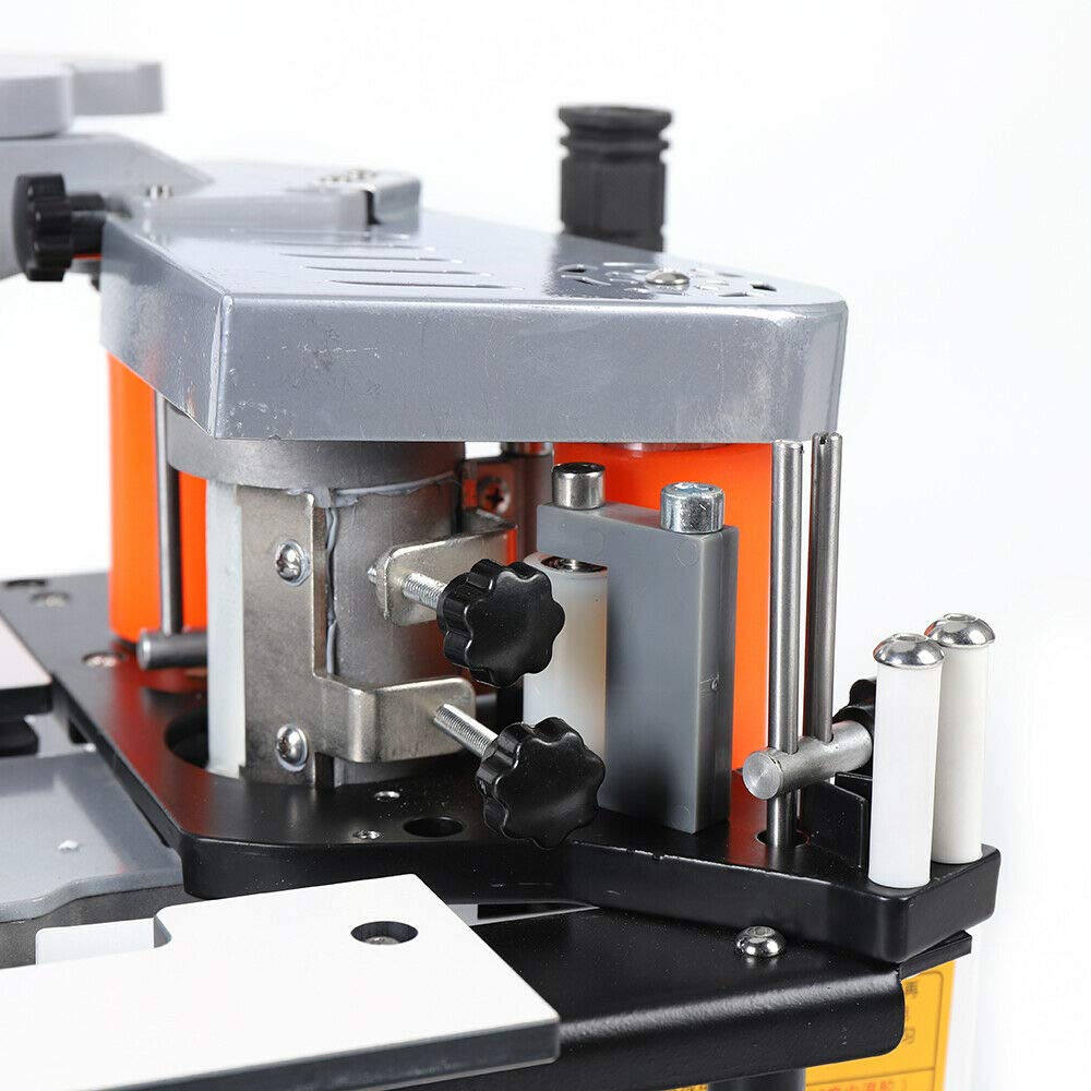 Professional 110V Woodworking Edge Bander Machine - Adjustable Curve & Straight Edge Banding Gluing Tool for DIY Furniture, Cabinets & Woodworking Projects