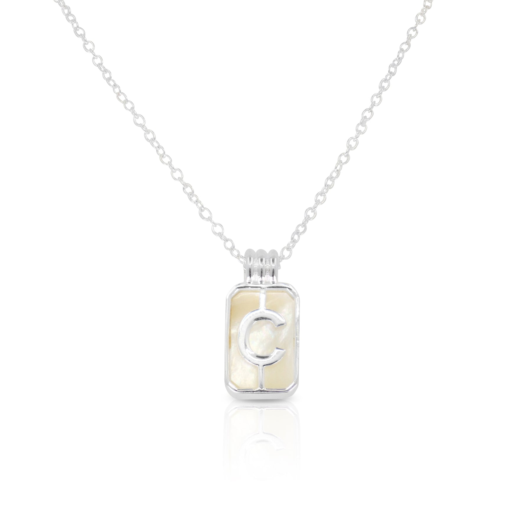 Initial A to Z Silver Necklace for Women - Personalized Alphabet Pendant Jewelry Gift for Her - Perfect for Birthdays, Anniversaries & Everyday Wear
