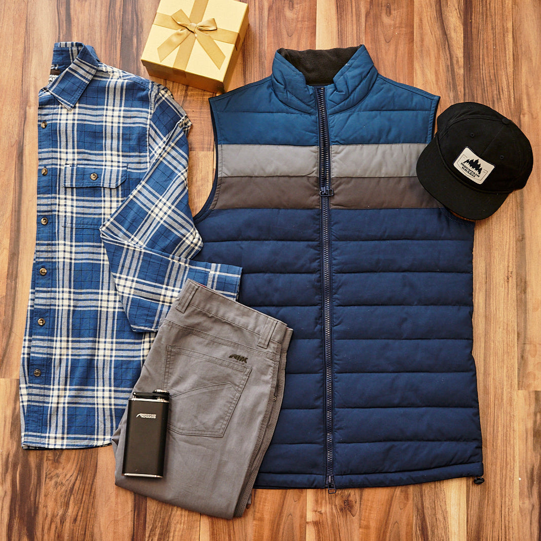 Men's Crater Navy Rider Vest - Lightweight & Stylish Outdoor Jacket for Motorcycle Riding, Hiking & Casual Wear