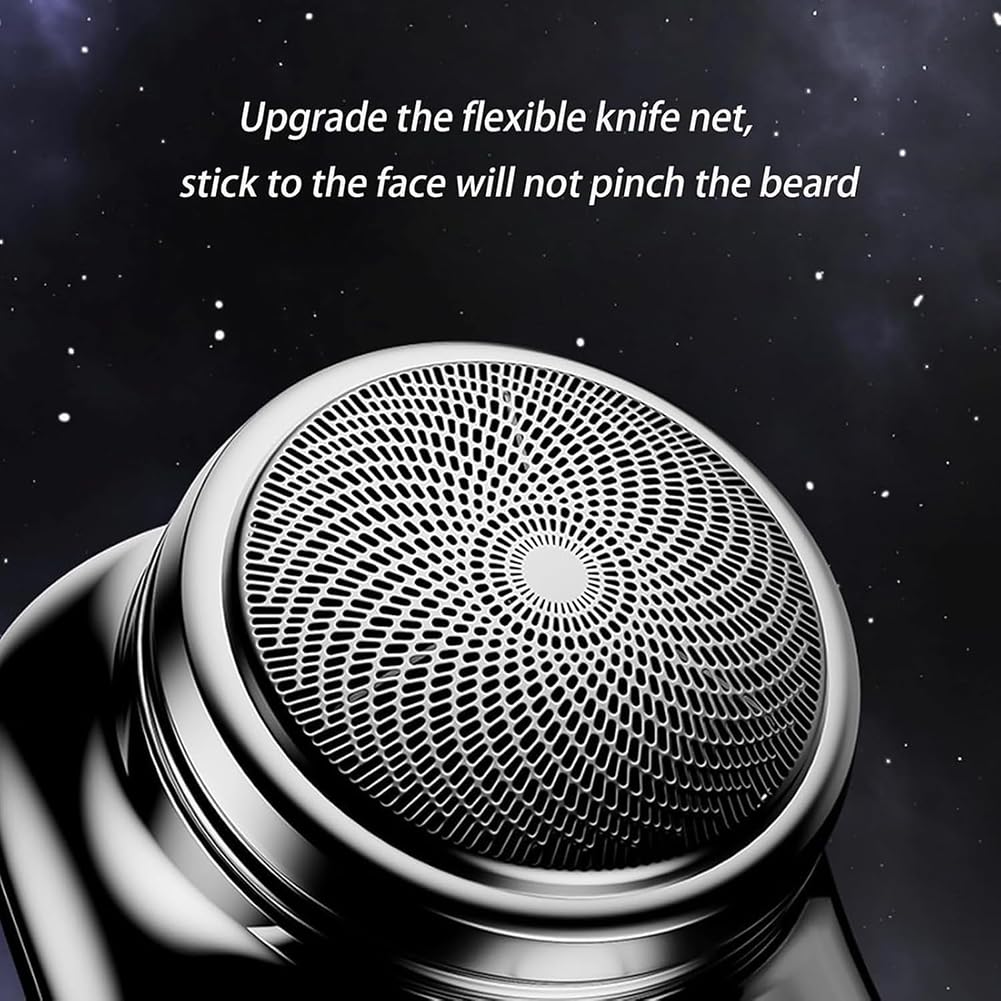 Starprout Mini Portable Electric Shaver for Men - Rechargeable Wet/Dry Travel Razor with Pocket Size Design - Perfect for Business Trips, Gym Bags & Daily Shaving (Blue)
