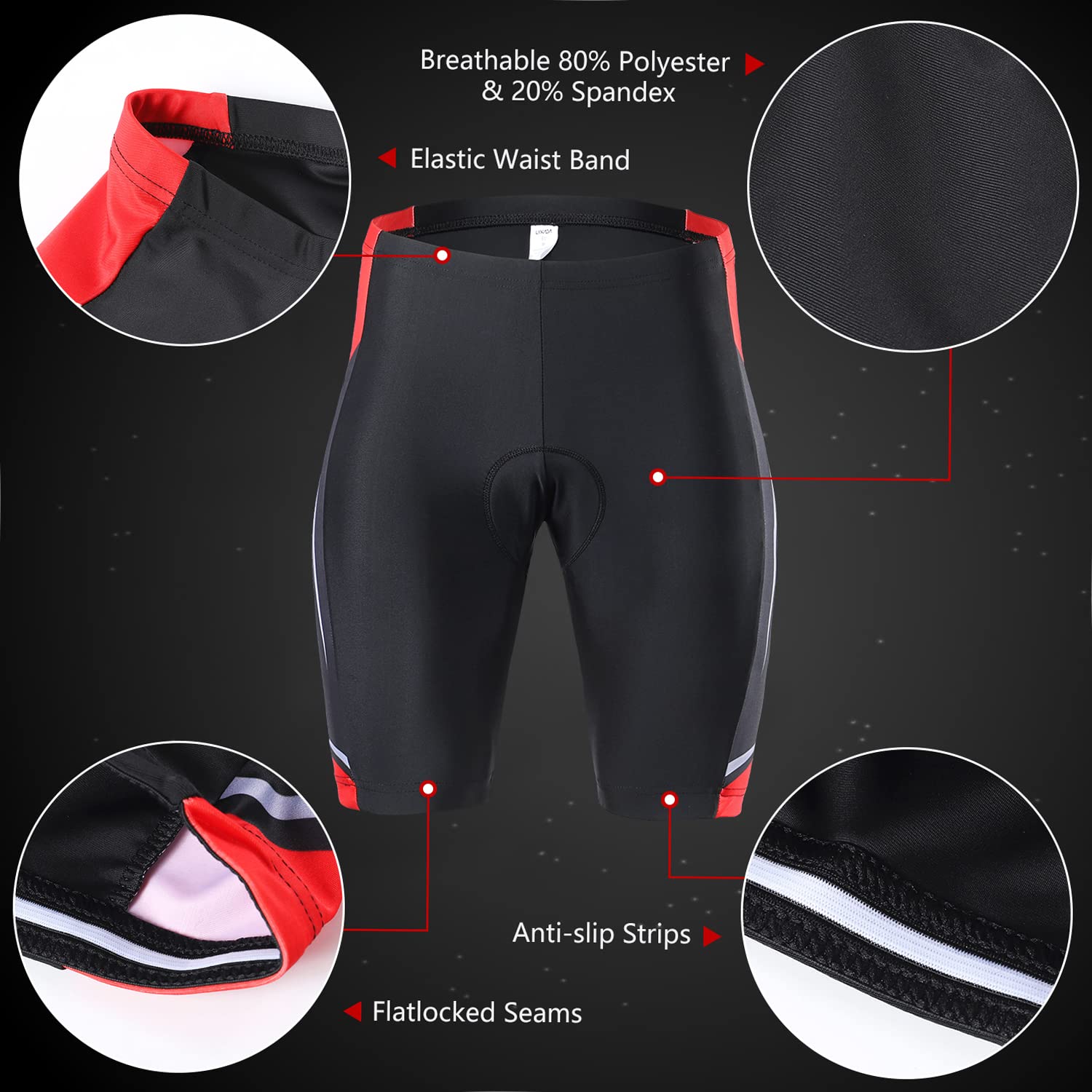 Lixada Men's Cycling Jersey & Padded Shorts Set - Quick-Dry, Breathable Bike Clothing for Summer Riding - Perfect for Road Biking, Mountain Cycling & Outdoor Sports