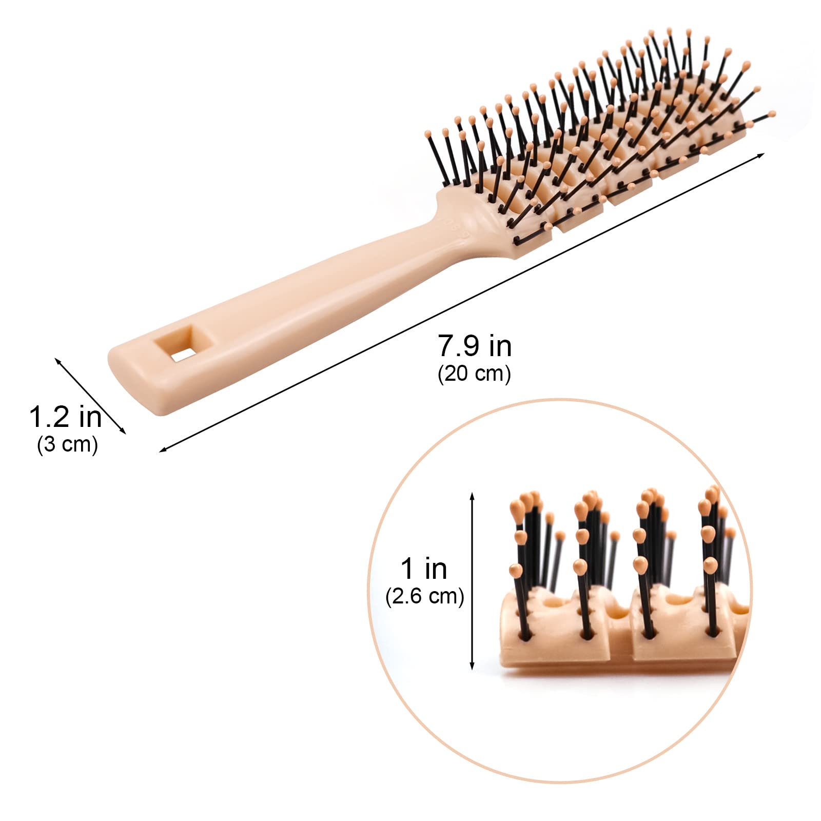 Bulk Hair Brushes for Homeless - 24PCS Individually Wrapped Hair Brushes for Curly & Straight Hair - Perfect for Shelters, Hotels, Airbnb & Travel Essentials - Durable & Hygienic Hair Care Solution