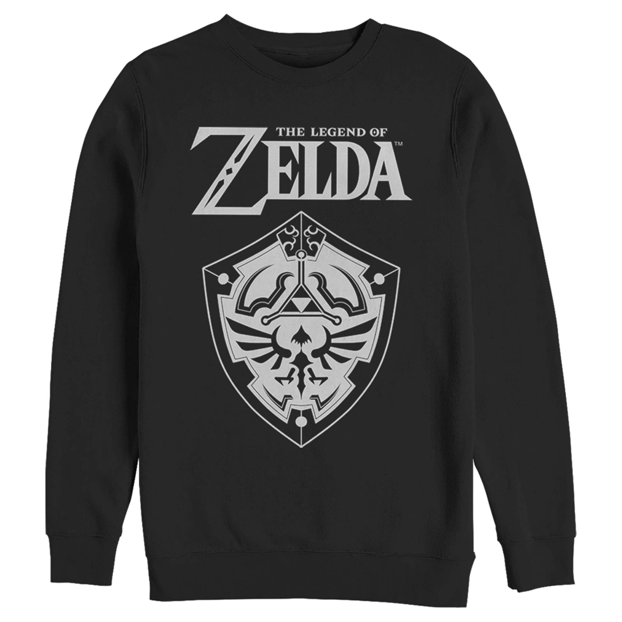 Men's Nintendo Legend of Zelda Shield Graphic Hoodie - Gaming Sweatshirt for Fans, Casual Wear & Cosplay