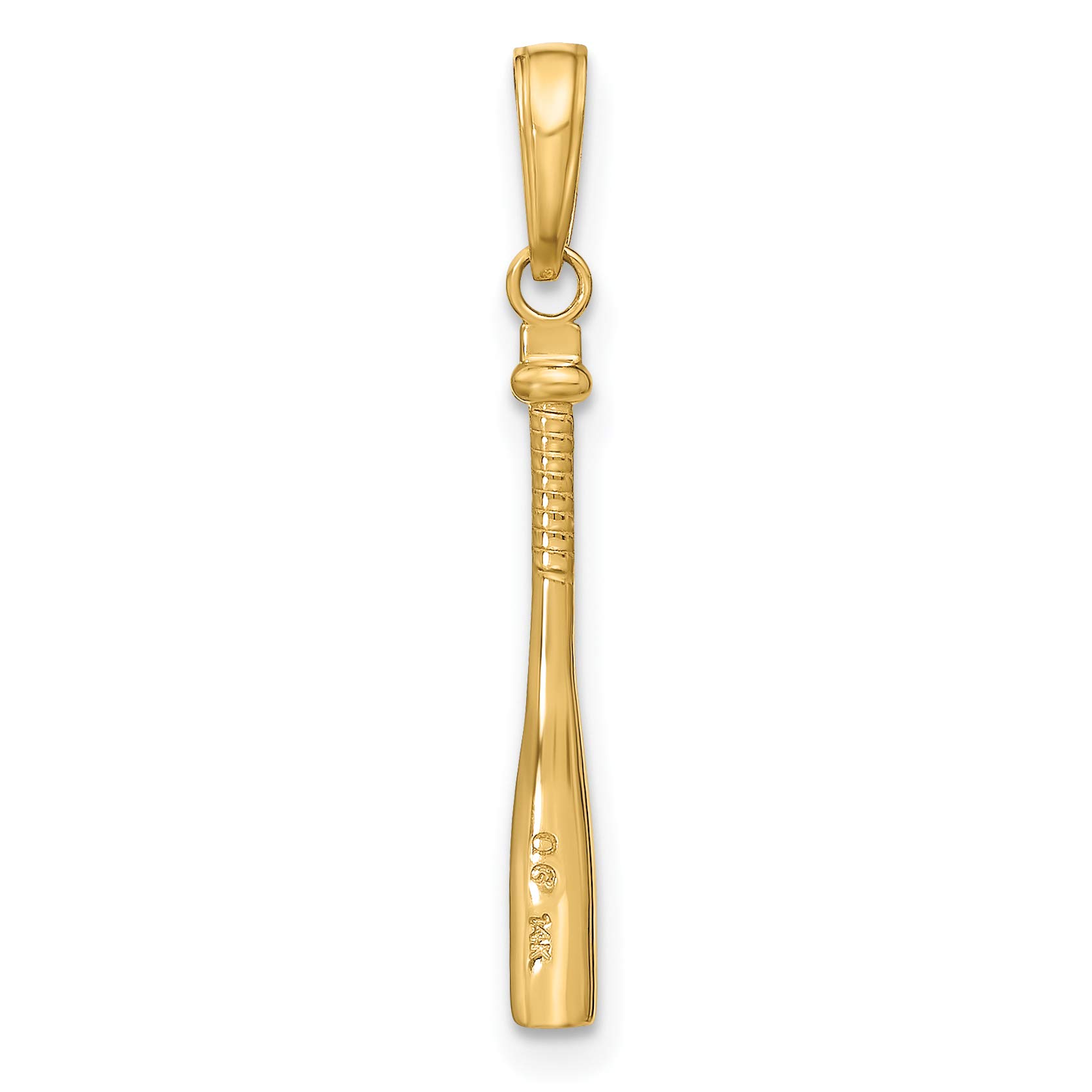 14K Solid Yellow Gold Baseball Bat Necklace - Dainty Softball Charm Pendant for Women - Perfect Gift for Athletes, Coaches & Sports Lovers - Great for Games, Training & Everyday Wear