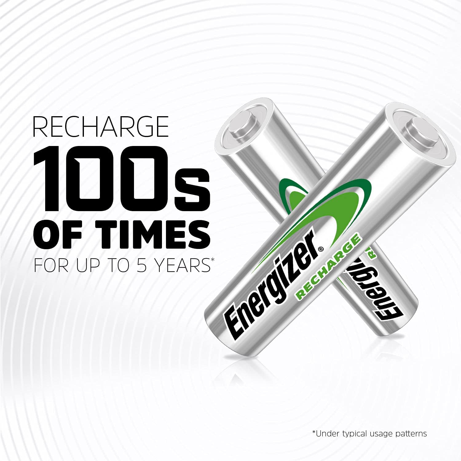 Energizer Rechargeable AA Batteries 8-Pack with Basic Charger - Long Lasting Power for Cameras, Toys, Flashlights & Electronics