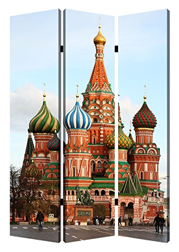 Stylish Screen Gems Russia Room Divider - 6-Panel Folding Privacy Screen for Home & Office - Perfect for Room Separation, Decoration, and Creating Private Spaces