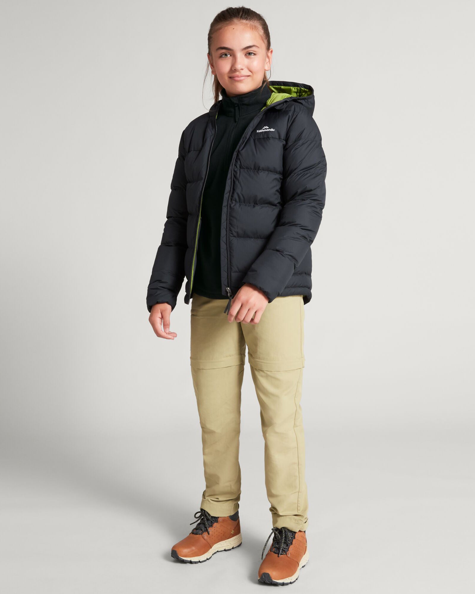 Girls' Epiq Down Jacket - Warm Winter Coat for Kids, Waterproof & Lightweight, Black - Perfect for Outdoor Activities & Cold Weather