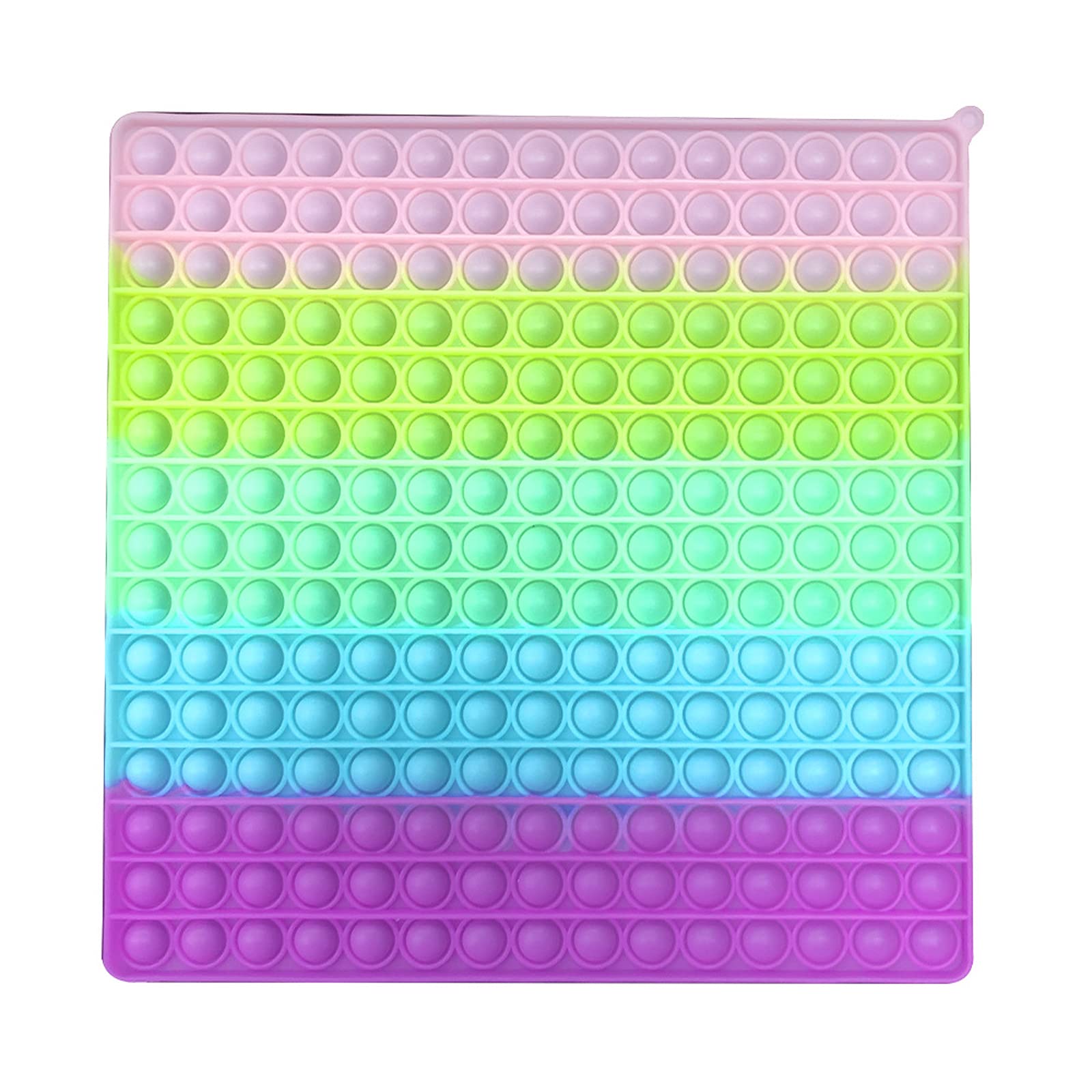 Multitrust Giant Push Bubbles Sensory Fidget Toy - Stress Relief & Anti-Anxiety Tool for Kids & Adults with Autism, ADHD, ADD, OCD - Pop Bubble Sensory Toy for Focus & Relaxation - Perfect for Classrooms, Therapy, Office & Home Use (Fluorescent 1)