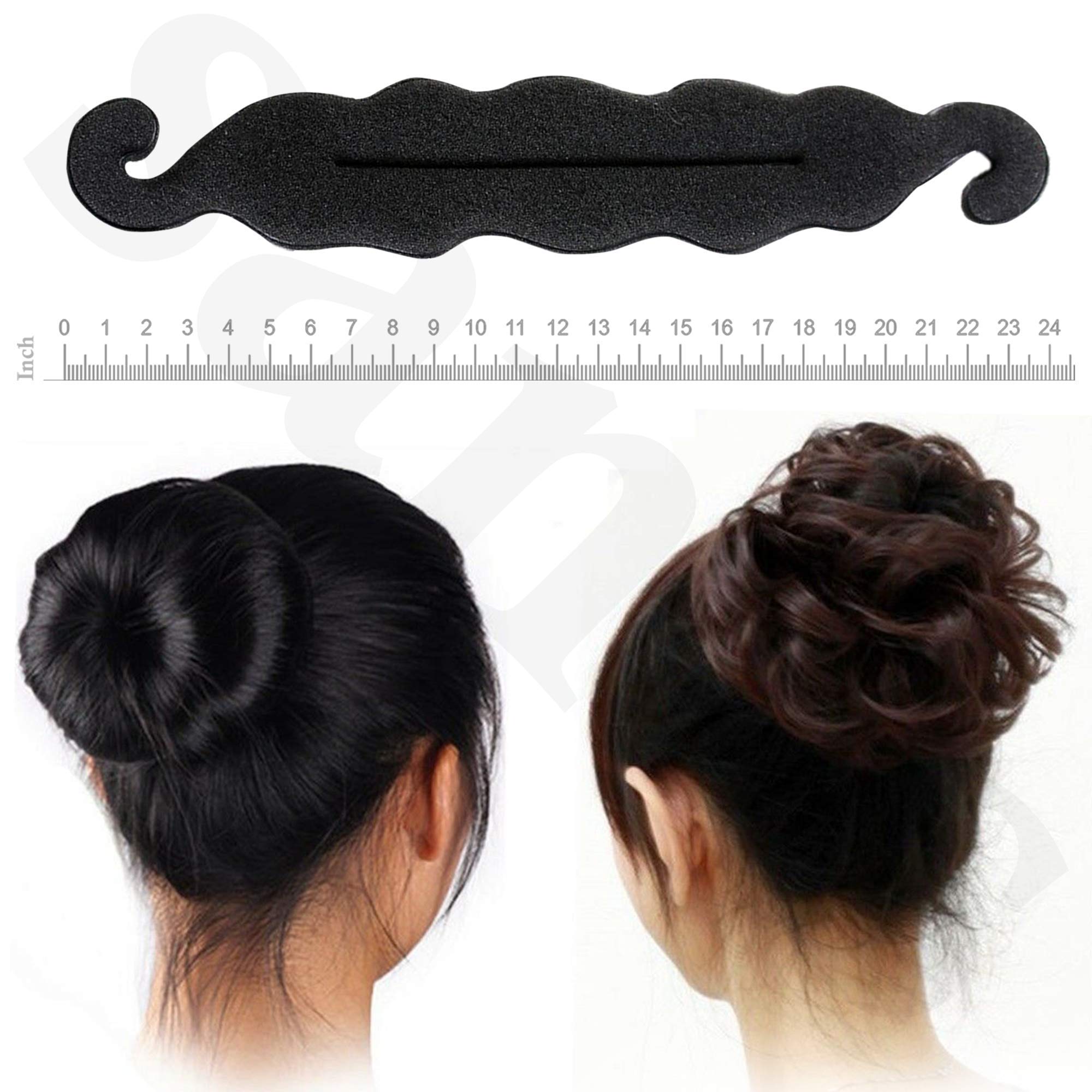 Sanas Hair Donut Bun Maker for Women - 1pc Hair Bun Accessories for Wedding, Party & Everyday Hairstyles - Perfect for Updos, Buns & Special Occasions