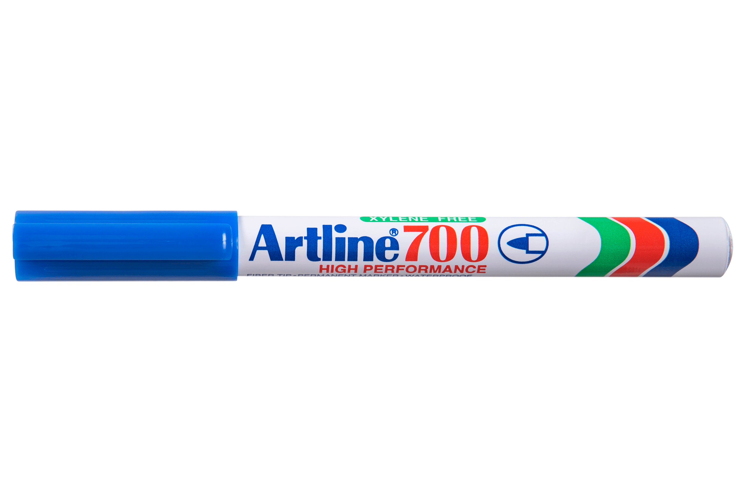 Artline 700 Permanent Marker Fine Tip Blue - Pack of 12 - Ideal for Office, School & Home Use - Waterproof & Fade-Resistant Ink for Long-Lasting Markings