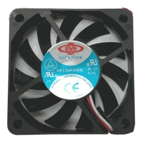 Dynatron 60x60x10mm 12V Dual Ball Bearing Cooling Fan with 3-Wire 3-Pin Connector - DF126010BH - Perfect for PC Cooling, Electronics, and DIY Projects