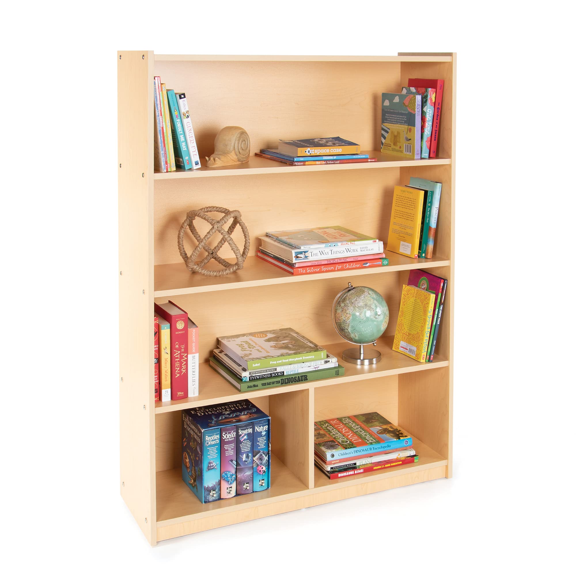 Guidecraft Standard 5 Shelf Wooden Bookcase 48
