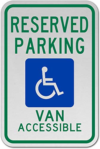 Vinyl Stickers Bundle - Safety & Warning Signs, Warehouse Stickers - Michigan Accessible Parking Sign E8-6 Pack (10