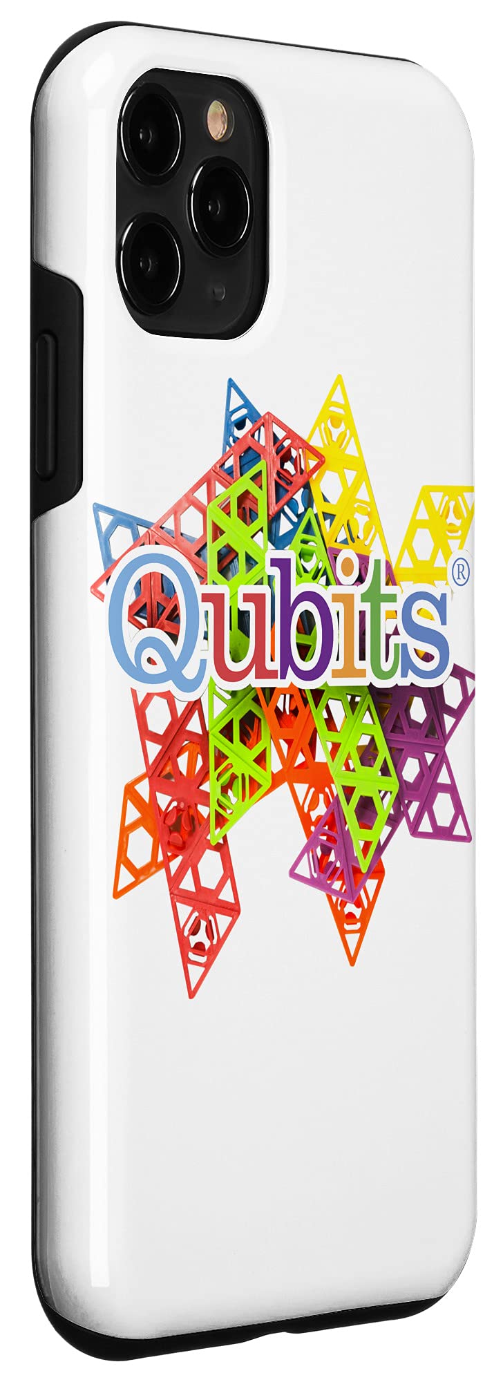 Premium iPhone 11 Pro Case - Shockproof & Scratch-Resistant Qubits Design Phone Cover for Men & Women - Perfect for Work, Travel and Everyday Protection