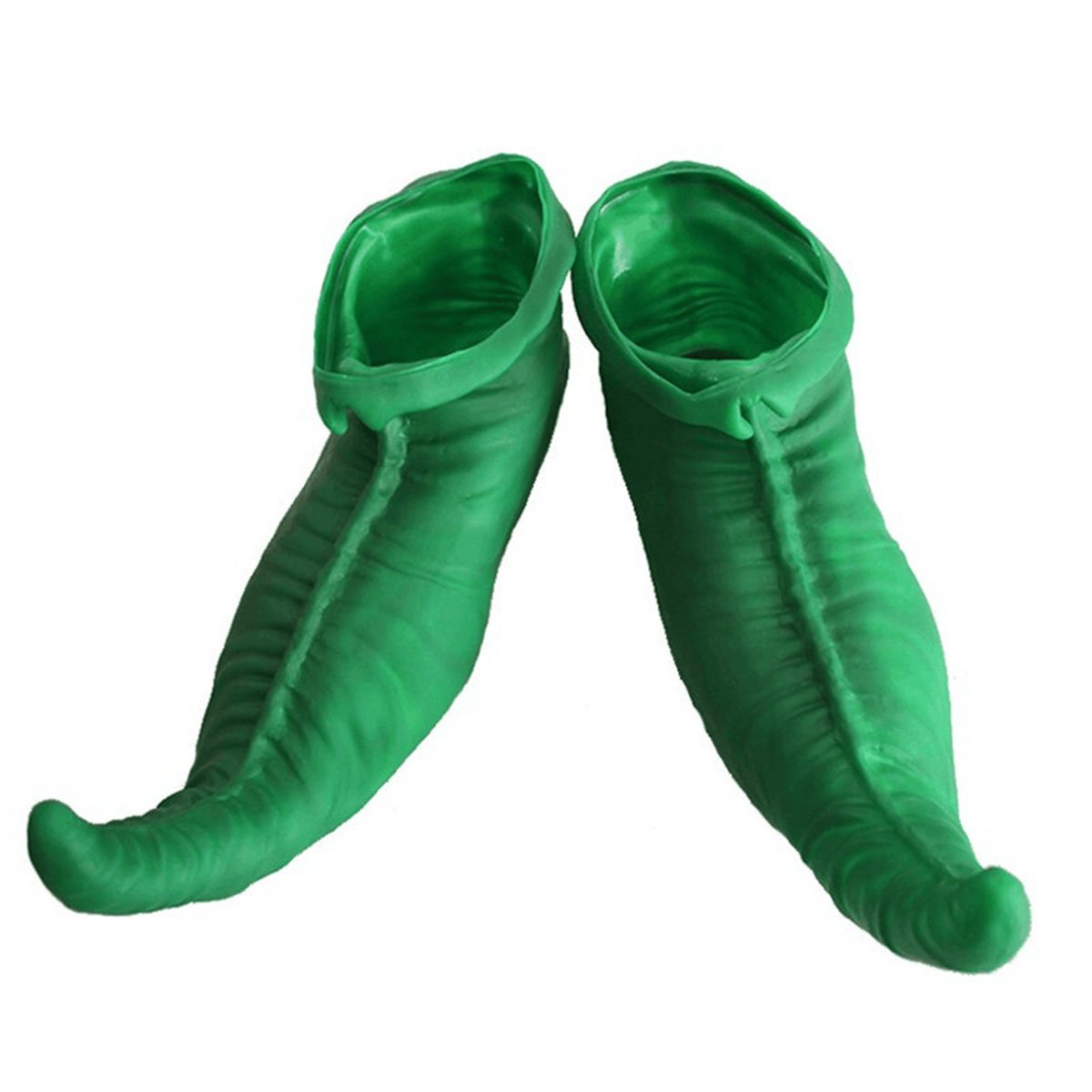 OULII Green Adult Elf Shoes - Jester & Clown Costume Shoes for Carnival, Halloween & Cosplay - 25cm (9.8 Inches) - Perfect for Parties, Themed Events & Costume Performances