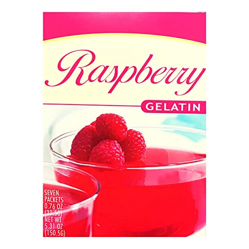 Fit Wise High Protein Diet Gelatin - 15g Protein per Serving, Gluten Free, Lactose Free, Soy Free, Low Calorie Snack for Keto, Paleo & Weight Loss - Hunger Suppressant for On-the-Go, Workouts & Healthy Lifestyle (Raspberry, 7/Box)