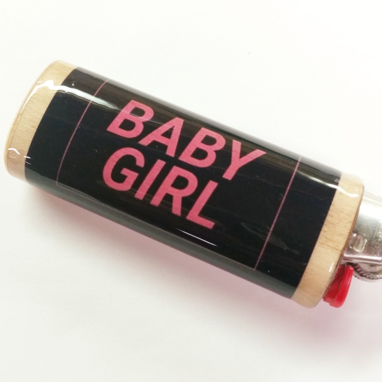Baby Girl Lighter Case Cover - Cute Pink Bic Lighter Holder Sleeve for Women & Teens - Perfect for Parties, Gifts & Everyday Use