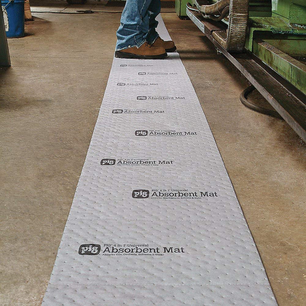 PIG 4-in-1 Absorbent Mat Roll in Dispenser Box - 16