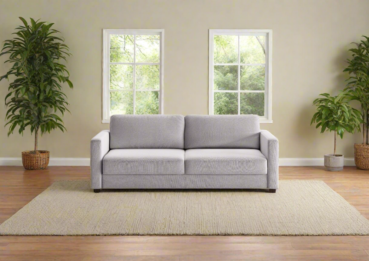 Luonto Emery Full XL Fabric Sleeper Sofa with Easy Deluxe Function - Convertible Sofa Bed for Small Spaces, Guest Room & Apartment Living - Comfortable Modern Furniture for Home & Office Use