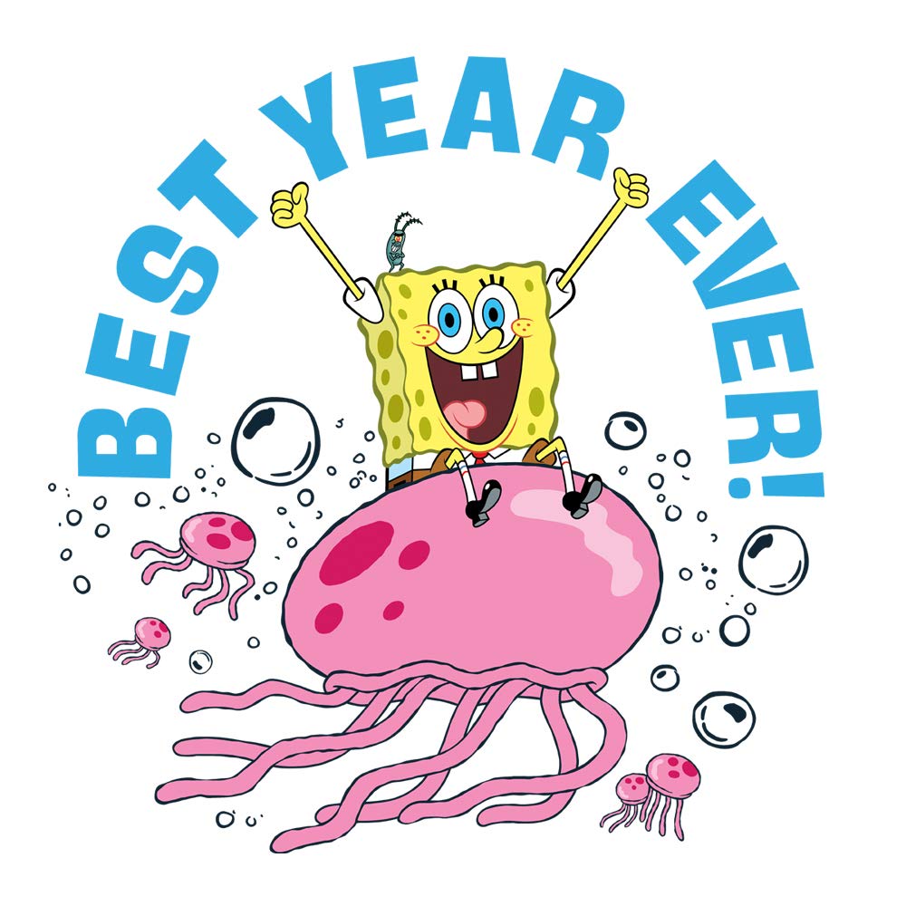 SpongeBob SquarePants Jellyfish Travel Mug - 16oz Insulated Stainless Steel Cup with Lid - Officially Licensed Cartoon Gift - Perfect for Coffee, Tea & Hot/Cold Drinks at Work, School or Travel