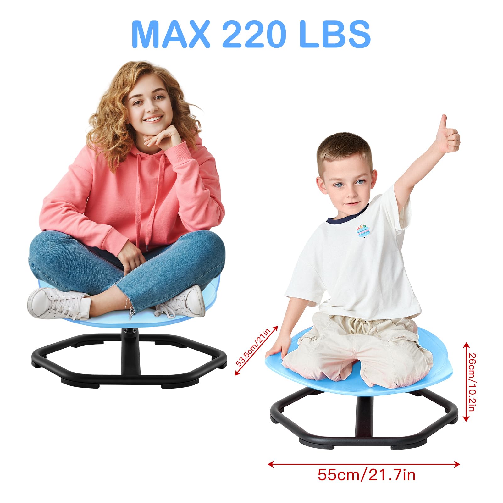 Spinning Sensory Chair for Kids - ADHD & Autism Therapy Tool, Captain America Inspired Sensory Toy for Play & Relaxation - Perfect for Home, Classroom & Sensory Rooms