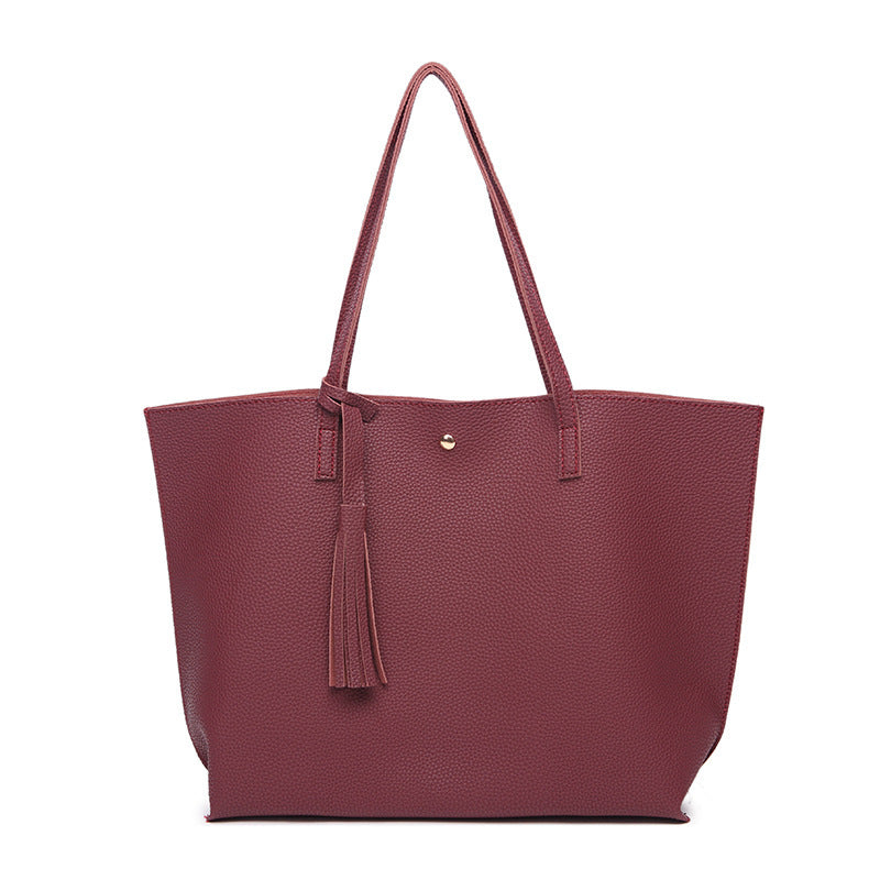 Vegan Leather Shoulder Bag for Women - Large Capacity Tote Handbag - Stylish & Durable Crossbody Purse for Work, Travel & Everyday Use