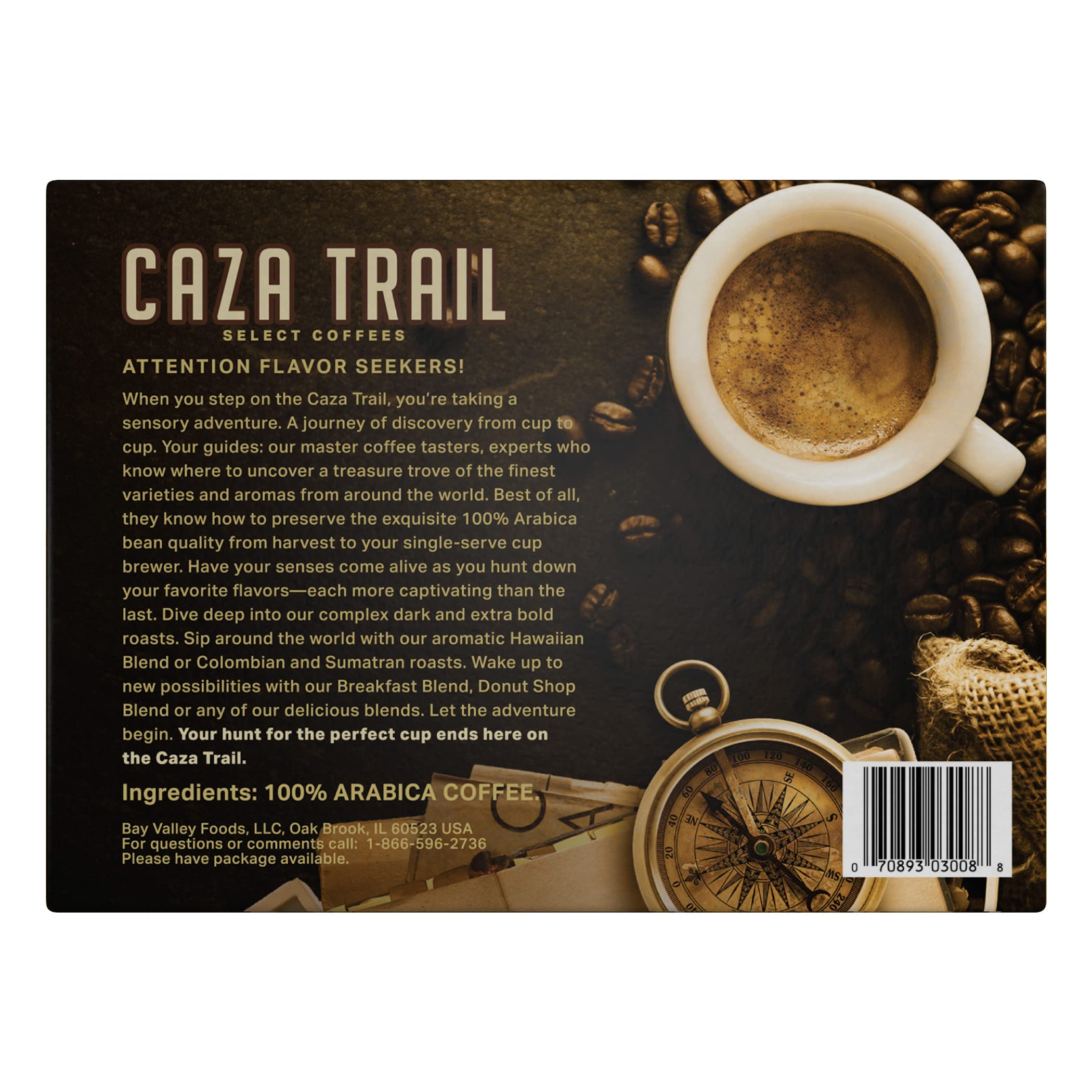 **Caza Trail Coffee Pods - Breakfast Blend Single Serve Coffee Capsules, 100 Count (Packaging May Vary) - Perfect for Keurig Machines, Office & Home Brewing**