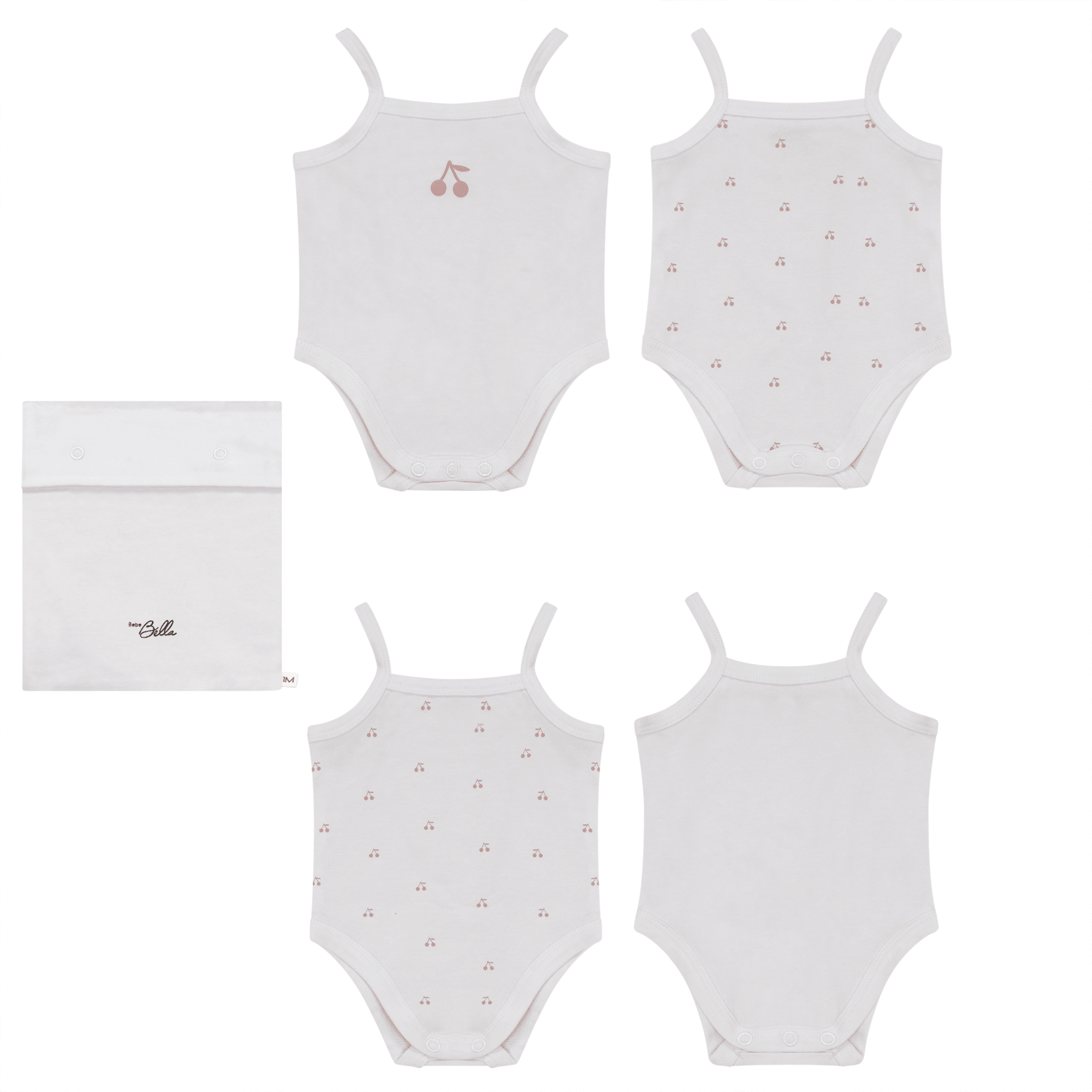 Adorable Cherry Print Baby Onesie Set - Soft & Comfortable Cotton Romper for Newborns & Toddlers - Perfect for Playtime, Photo Shoots & Everyday Wear