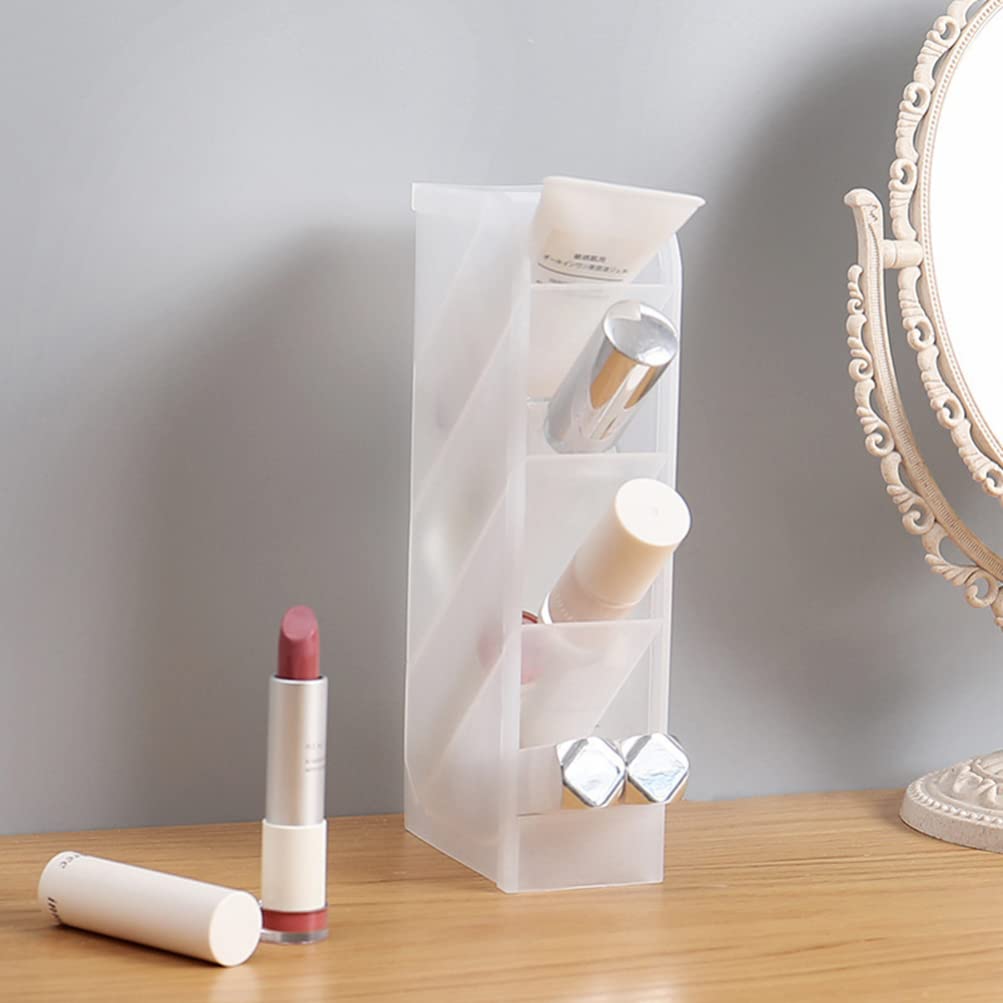 Zerodeko Clear Makeup Brush Organizer - Desktop Cosmetic Storage Box with Socks, Multifunctional Organizer for Brushes, Cosmetics & Stationery - Perfect for Vanity, Travel & Home Decor