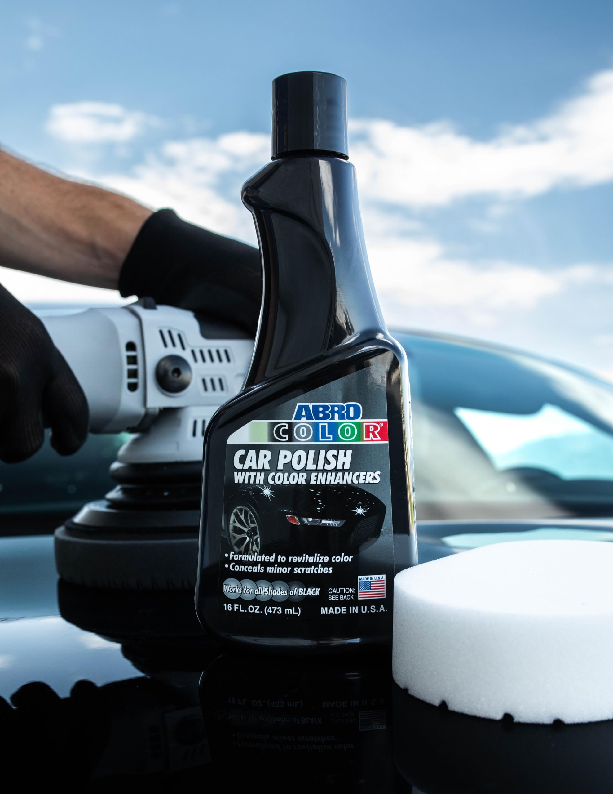 ABRO Green Car Polish & Scratch Remover - 16oz Vehicle Paint Repair Restorer Wax, Detailing Polishing Compound for Cars, Trucks & SUVs | Perfect for DIY Car Care & Professional Auto Detailing