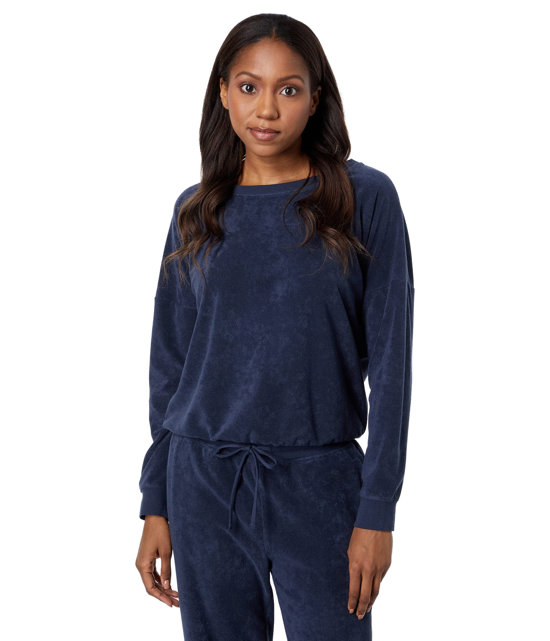 Barefoot Dreams CozyTerry Dolman Pullover for Women - Ultra Soft Sweater for Gym, Lounge & Casual Wear | Comfortable Pullover Sweatshirt for Workouts, Yoga & Relaxation at Home