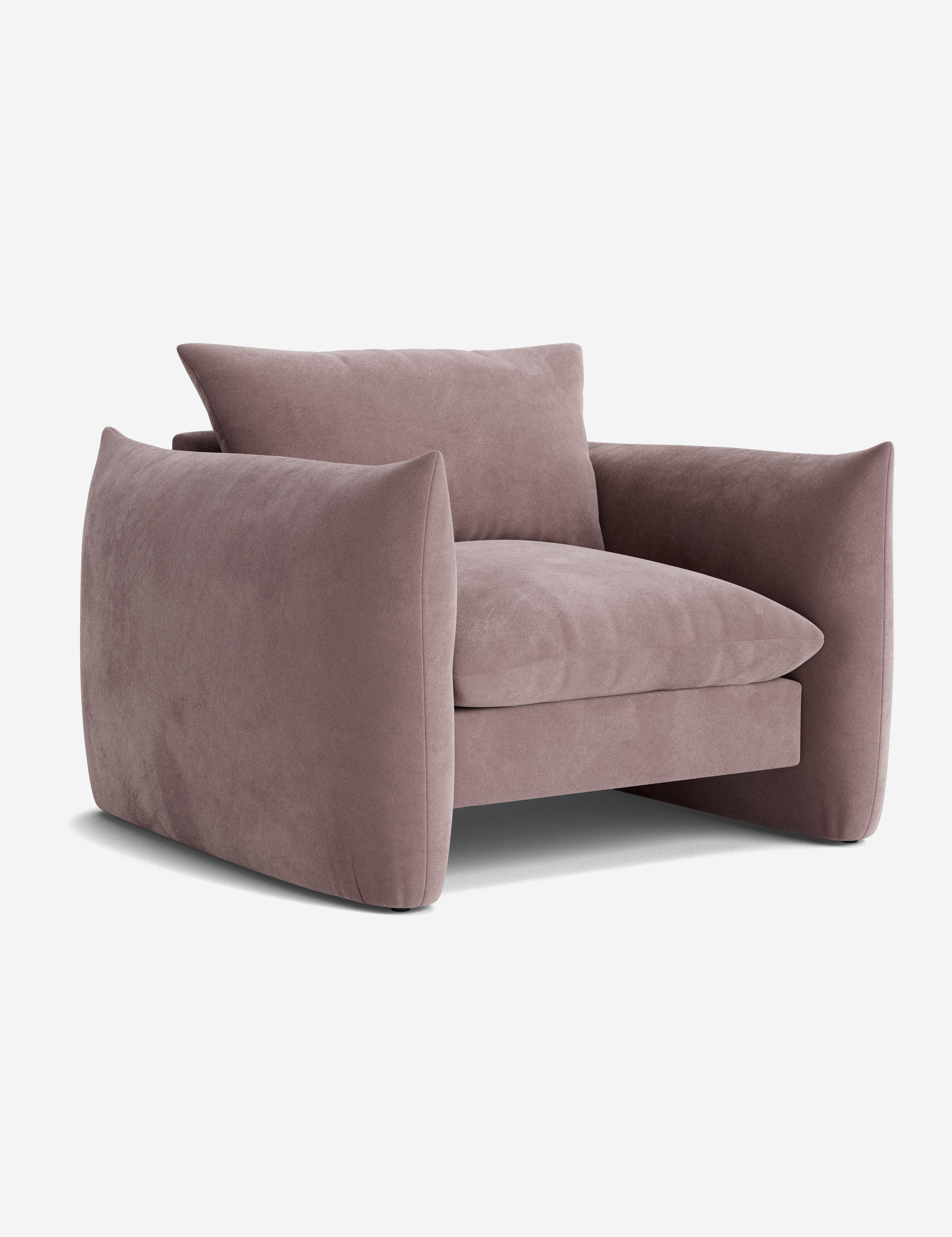 Stylish Banks Accent Chair - Modern Upholstered Lounge Chair for Living Room, Bedroom & Office - Comfortable Reading Chair with Sturdy Wooden Legs