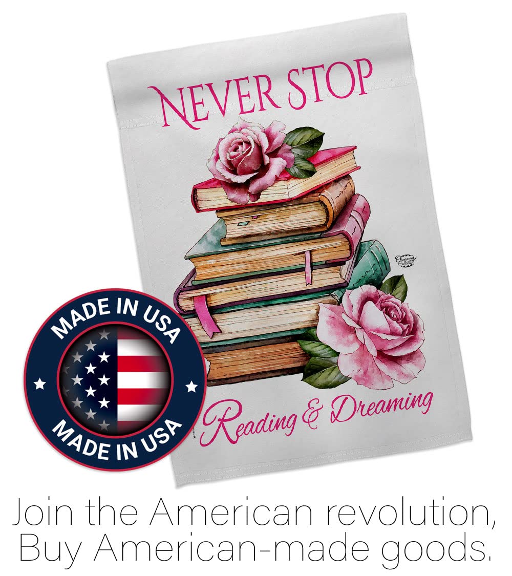 American Made Double-Sided Eagle House Flag - Inspirational Garden & Yard Banner with Positive Messages of Hope, Love & Wisdom | Perfect for Outdoor Decor, Patio Display & Thoughtful Gifting