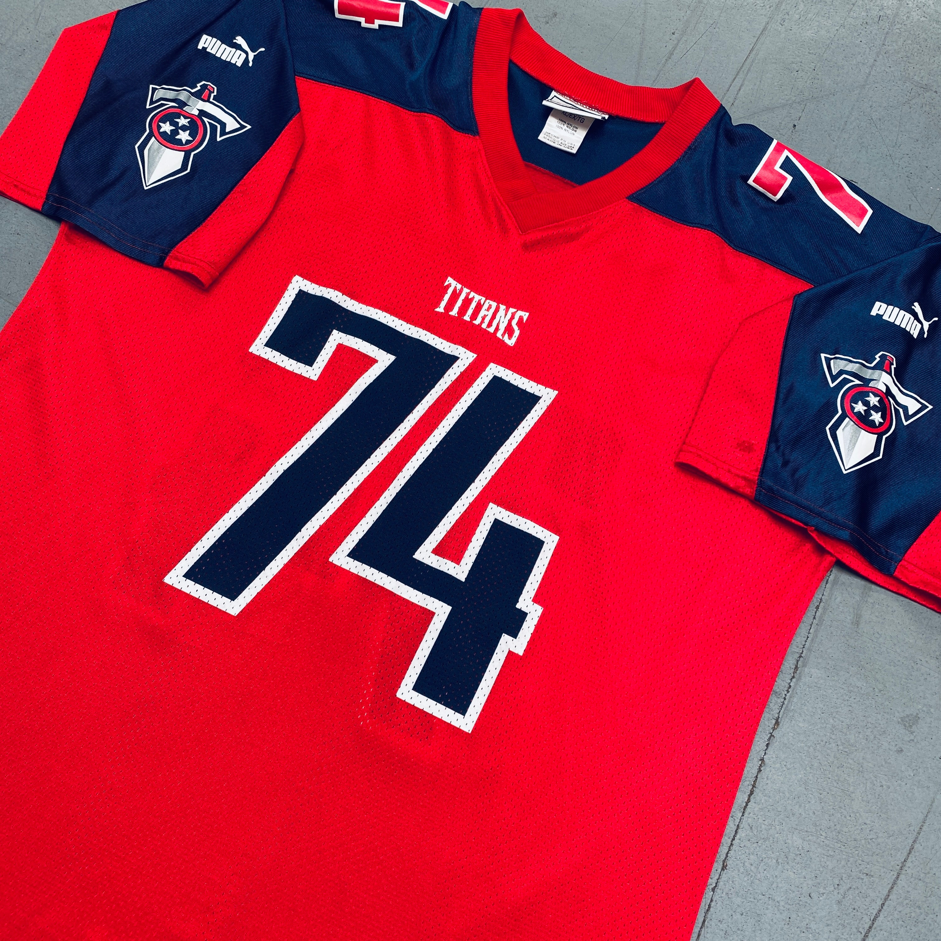 Tennessee Titans Bruce Matthews 2000/01 Fan Alternate Jersey - XL Size for Men | Perfect for Game Day, Tailgating & NFL Fan Collections