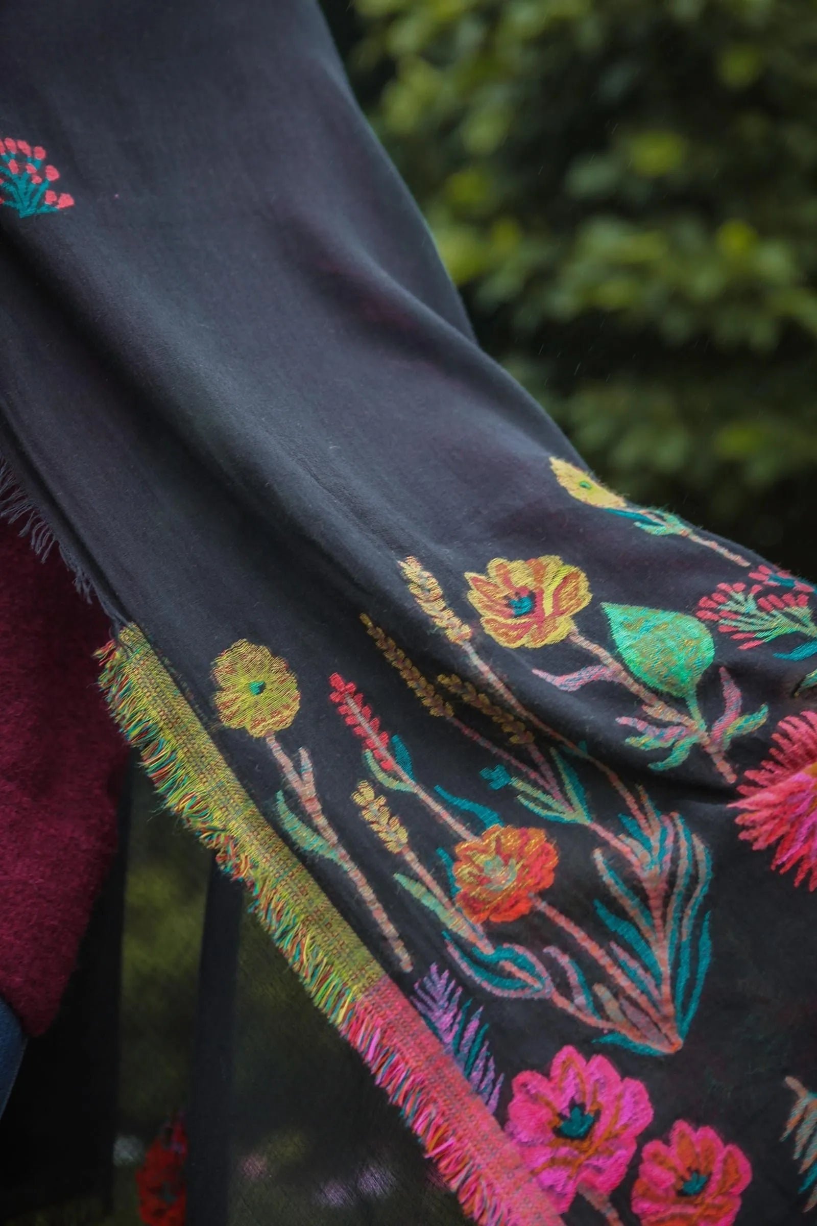 Vibrant Psychedelic Scarf - Colorful Bohemian Fashion Accessory for Women - Perfect for Festivals, Parties, and Everyday Style